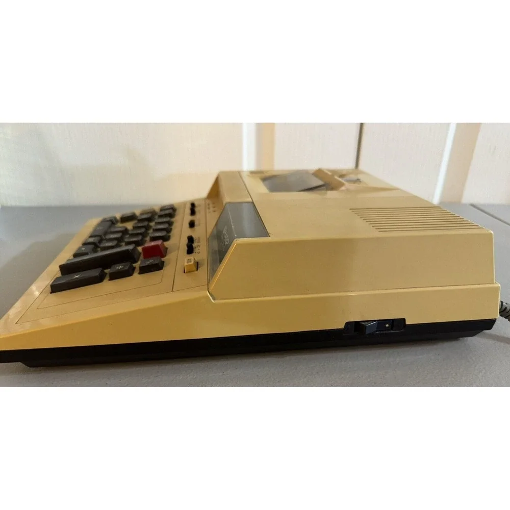 Sharp Compet QS-1074 Electronic Printing Calculator Powers Calculates 1982 Vtg